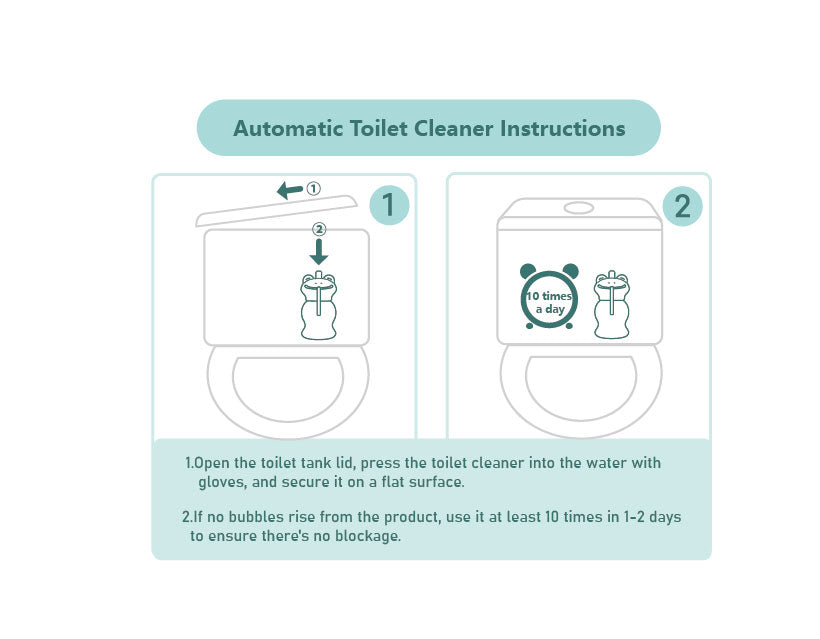 PurityNest Toilet Bowl Cleaners, Automatic Long-Lasting Toilet Bowl Cleaner Tablets in Bottle