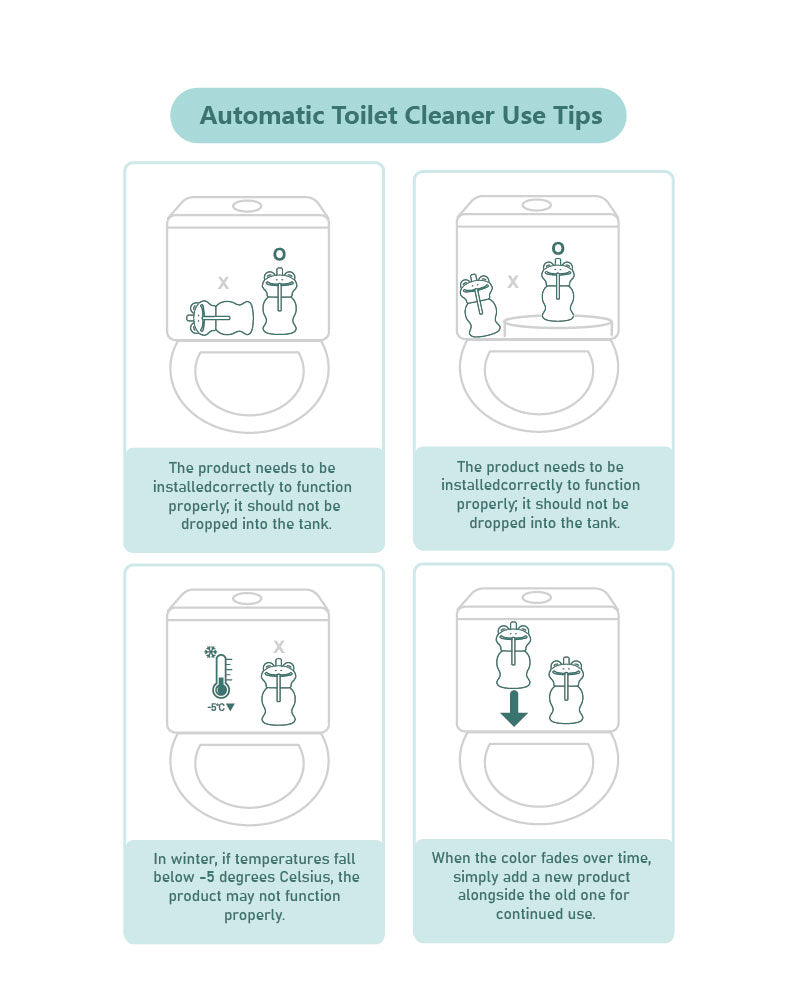 PurityNest Toilet Bowl Cleaners, Automatic Long-Lasting Toilet Bowl Cleaner Tablets in Bottle