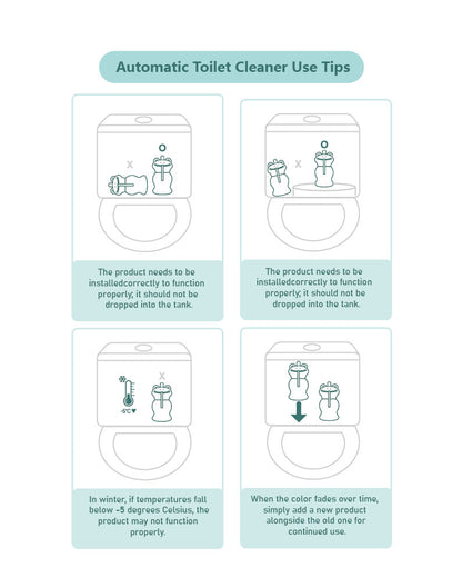 PurityNest Toilet Bowl Cleaners, Automatic Long-Lasting Toilet Bowl Cleaner Tablets in Bottle