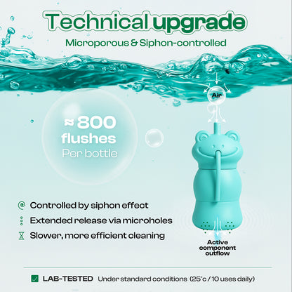 PurityNest Toilet Bowl Cleaners Pack of 6, Automatic Long-Lasting Toilet Bowl Cleaner Tablets in Bottle